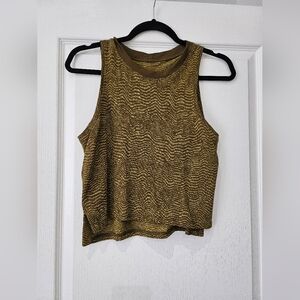 Striped Lululemon Crop Tank